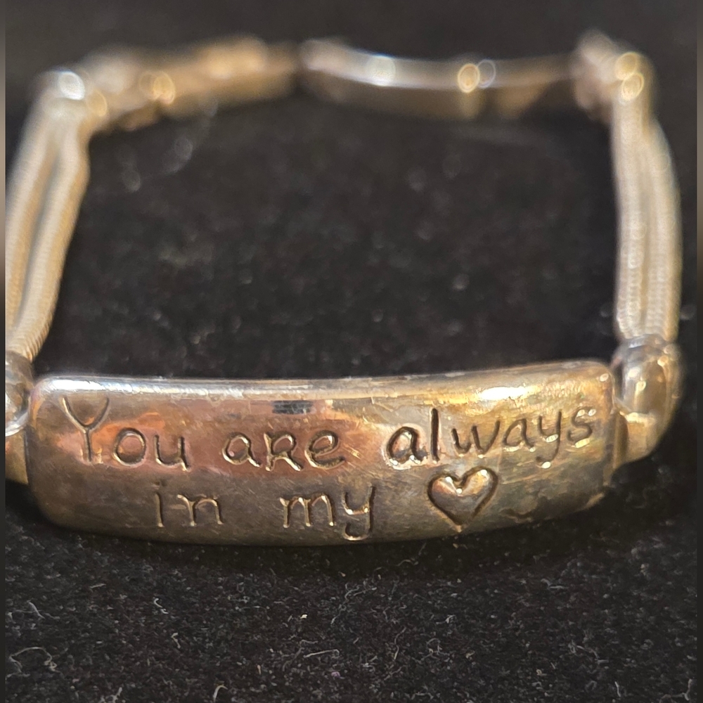 🚨2 For $40🚨Brighton Silver Bracelet with Engraved Message